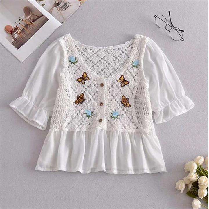 بلوز  پروانه ای ال سی وایکیکی